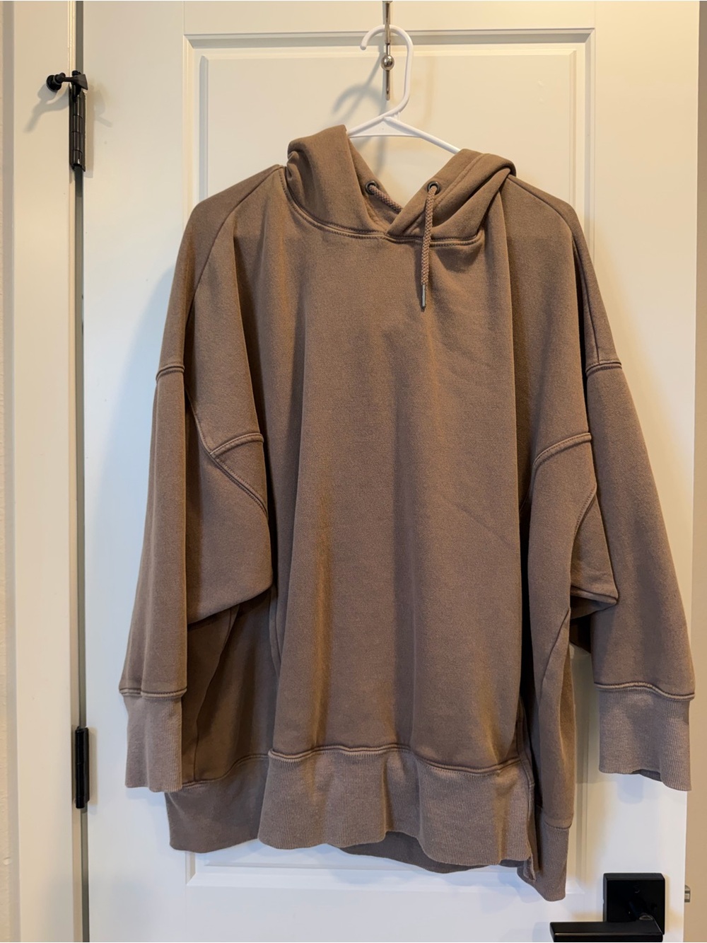 FP Movement Sprint to The Finish Oversized Brown Hoodie Sweater